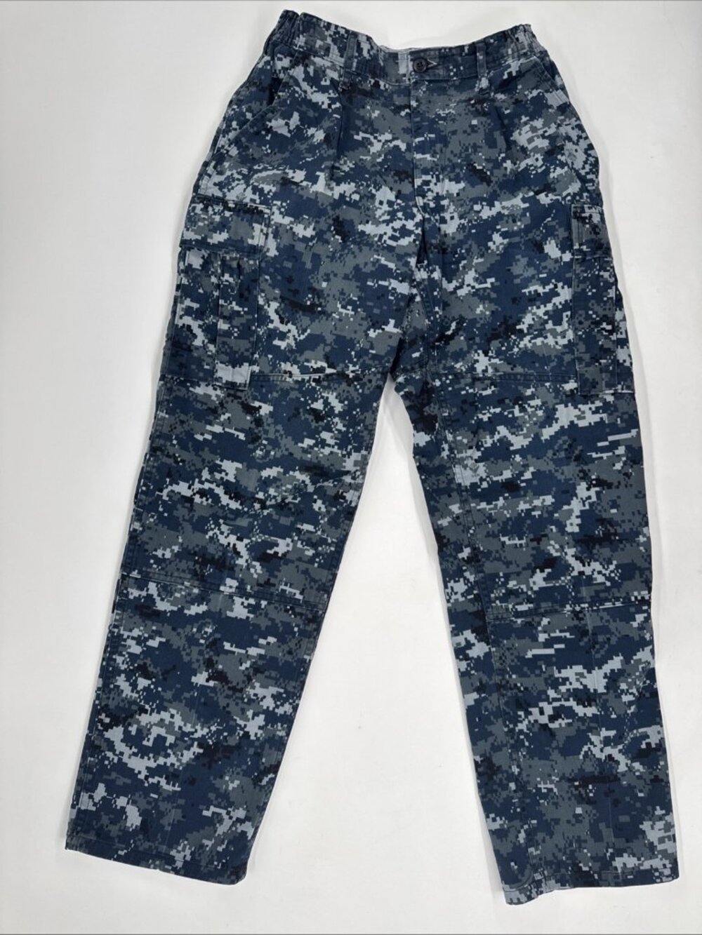 US Navy Working Trousers Mens Small Short Digital Camo NWU Cargo Pants Military